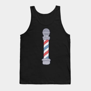 Barbershop - Barber Pole - A Cappella Microphone Tank Top